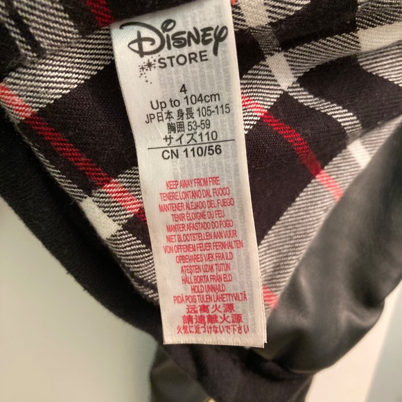 Girls Small (4T) Disney Minnie Mouse Biker Style Jacket Faux Leather EUC - Picture 8 of 14